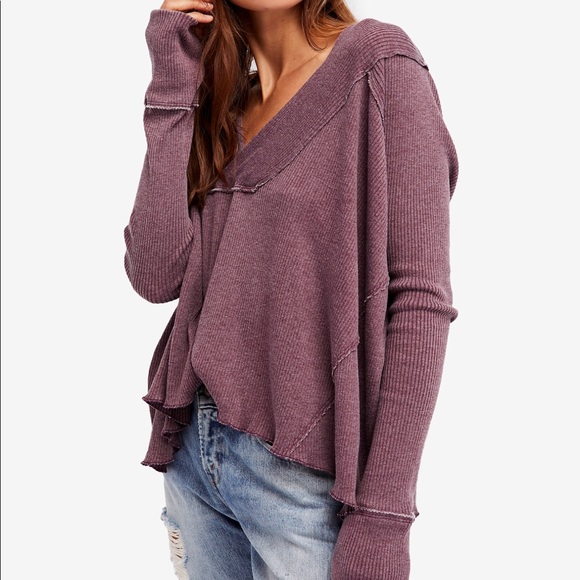Free People Oceanview Slouchy Top - Picture 1 of 2